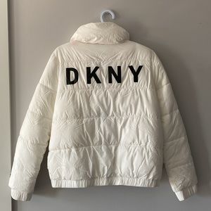 DKNY Sport White Puffer Jacket